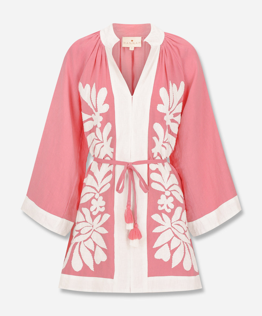 Hannah Artwear — Lumi dress in flora pink.